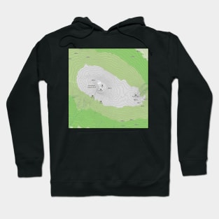 Serengeti Skylines: Kilimanjaro Topography Hoodie